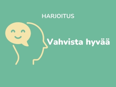 Vahvista hyvää harjoitus