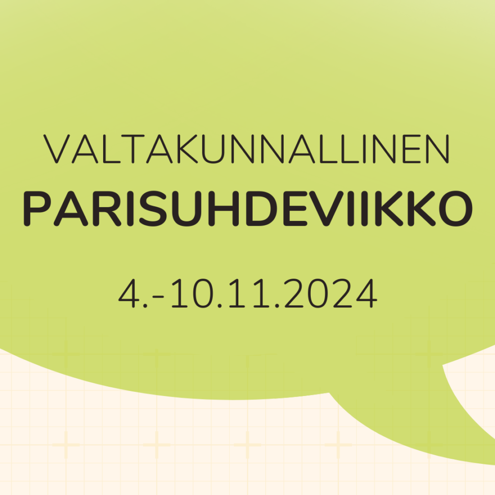 Valtakunnallinen parisuhdeviikko 4.10.11.