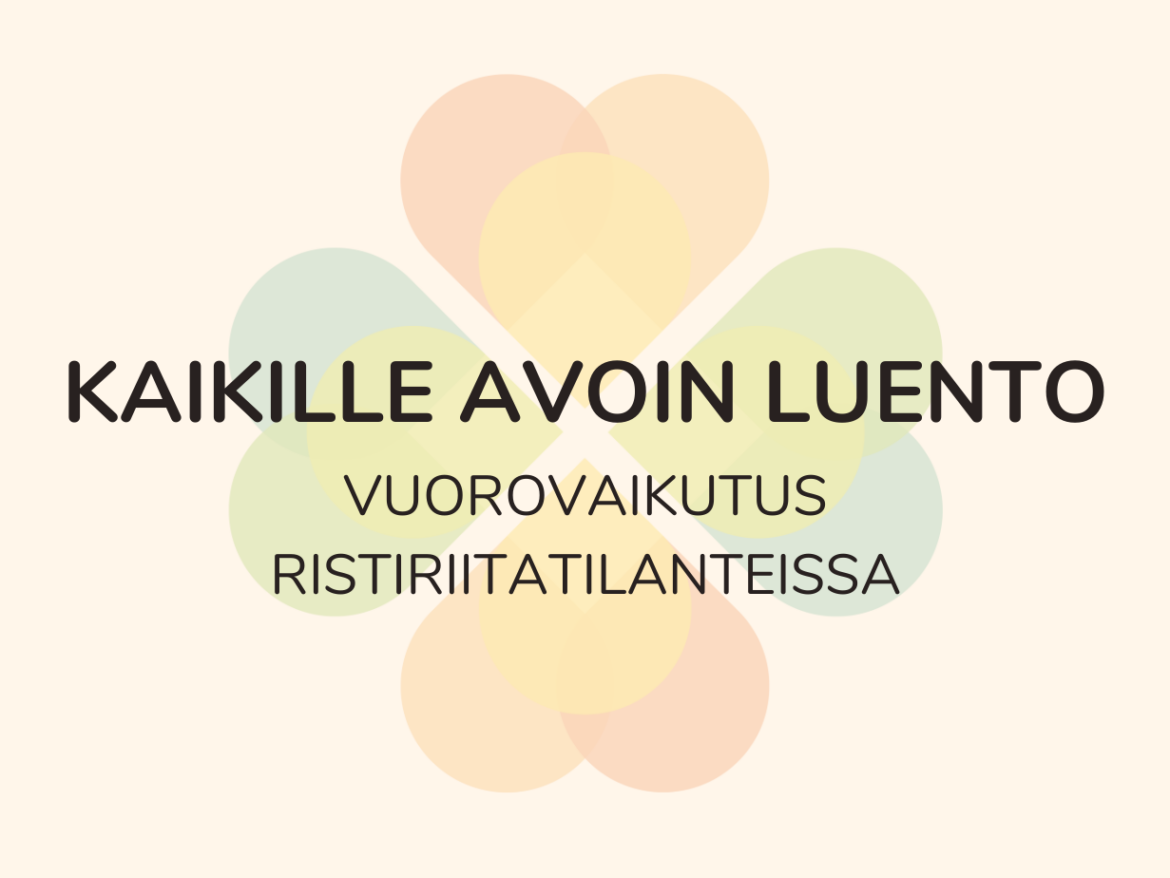 Kaikille avoin luento: Vuorovaikutus ristiriitatilanteissa