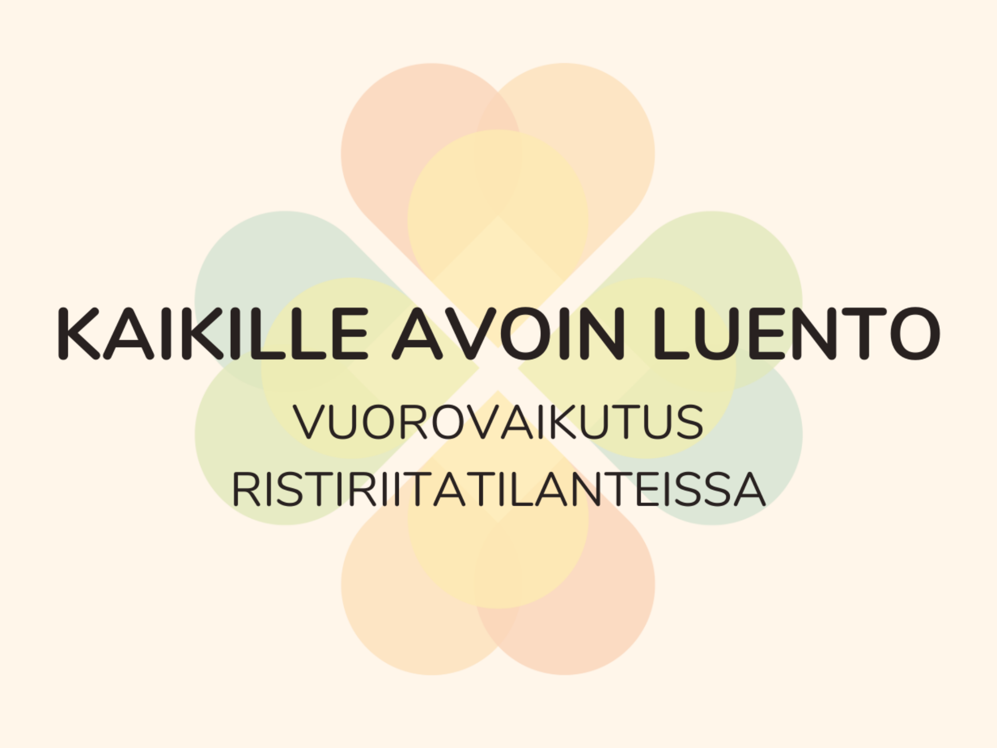 Kaikille avoin luento: Vuorovaikutus ristiriitatilanteissa