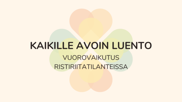 Kaikille avoin luento: Vuorovaikutus ristiriitatilanteissa