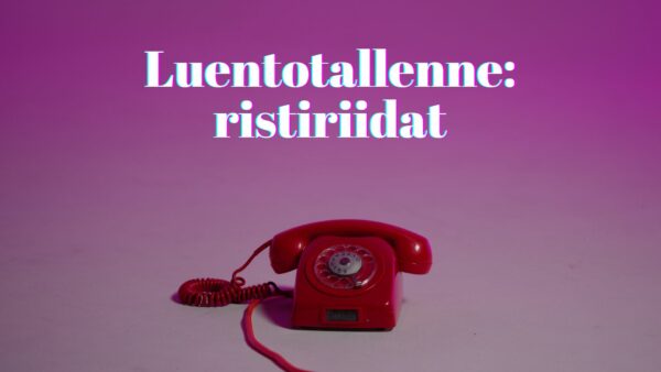 Luentotallenne: ristiriidat