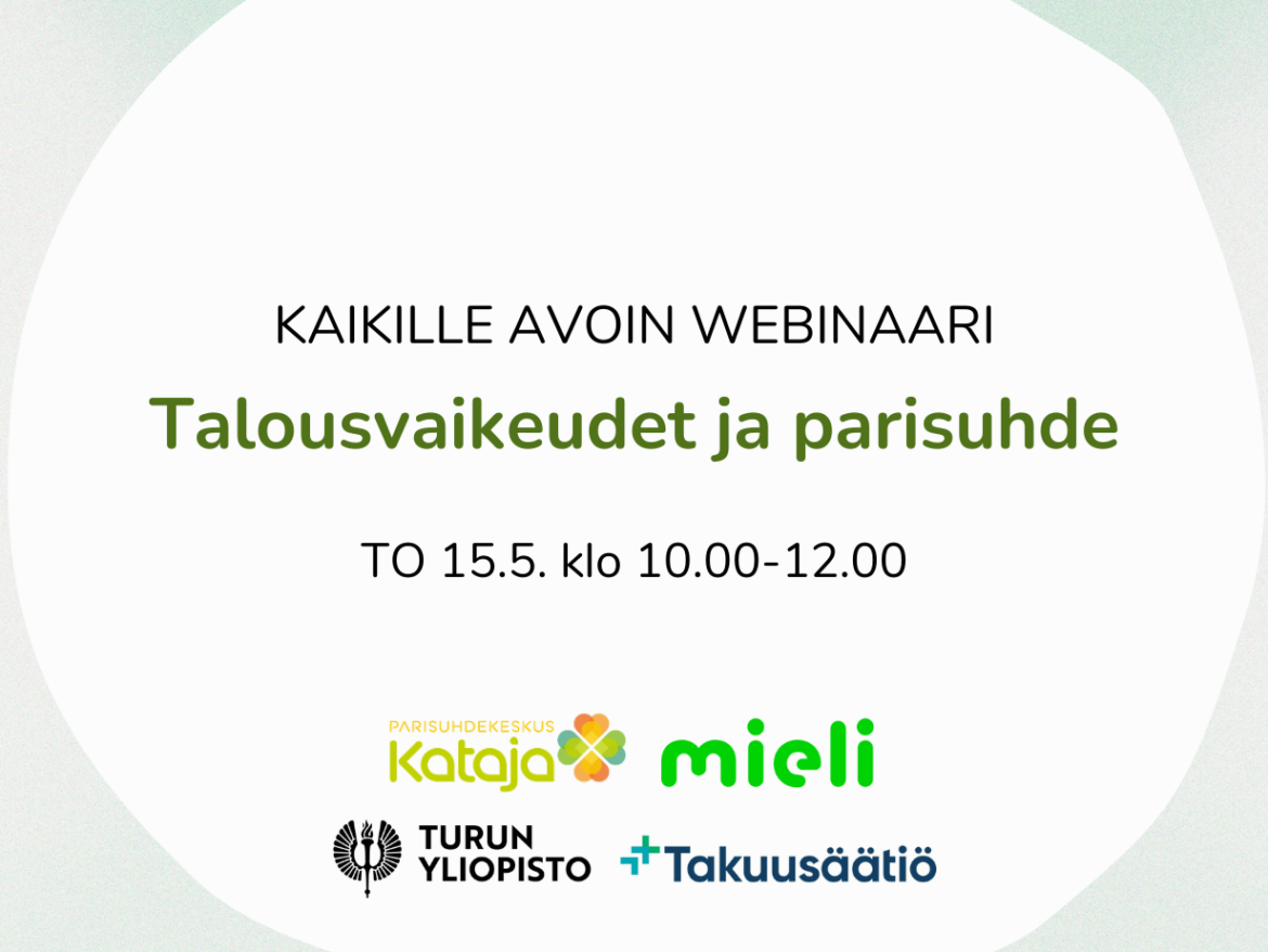 Talousvaikeudet ja parisuhde mainos vaaka