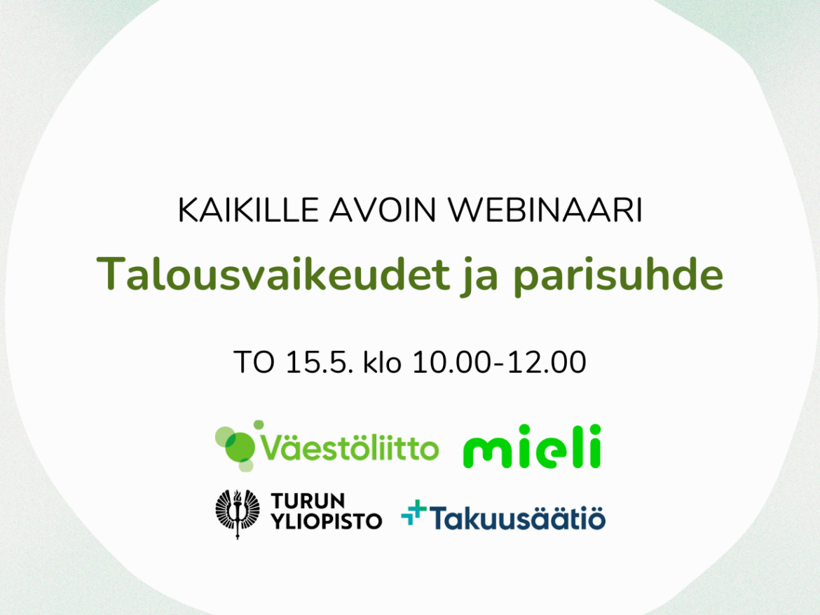 Talousvaikeudet ja parisuhde -webinaari