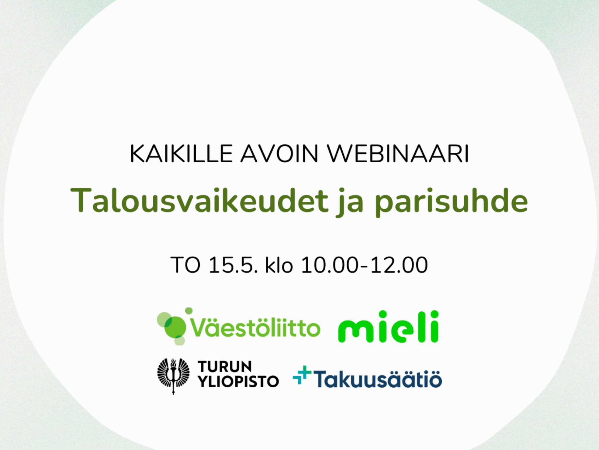 Talousvaikeudet ja parisuhde -webinaari